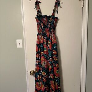 Summersalt Navy and Multicolor Dress